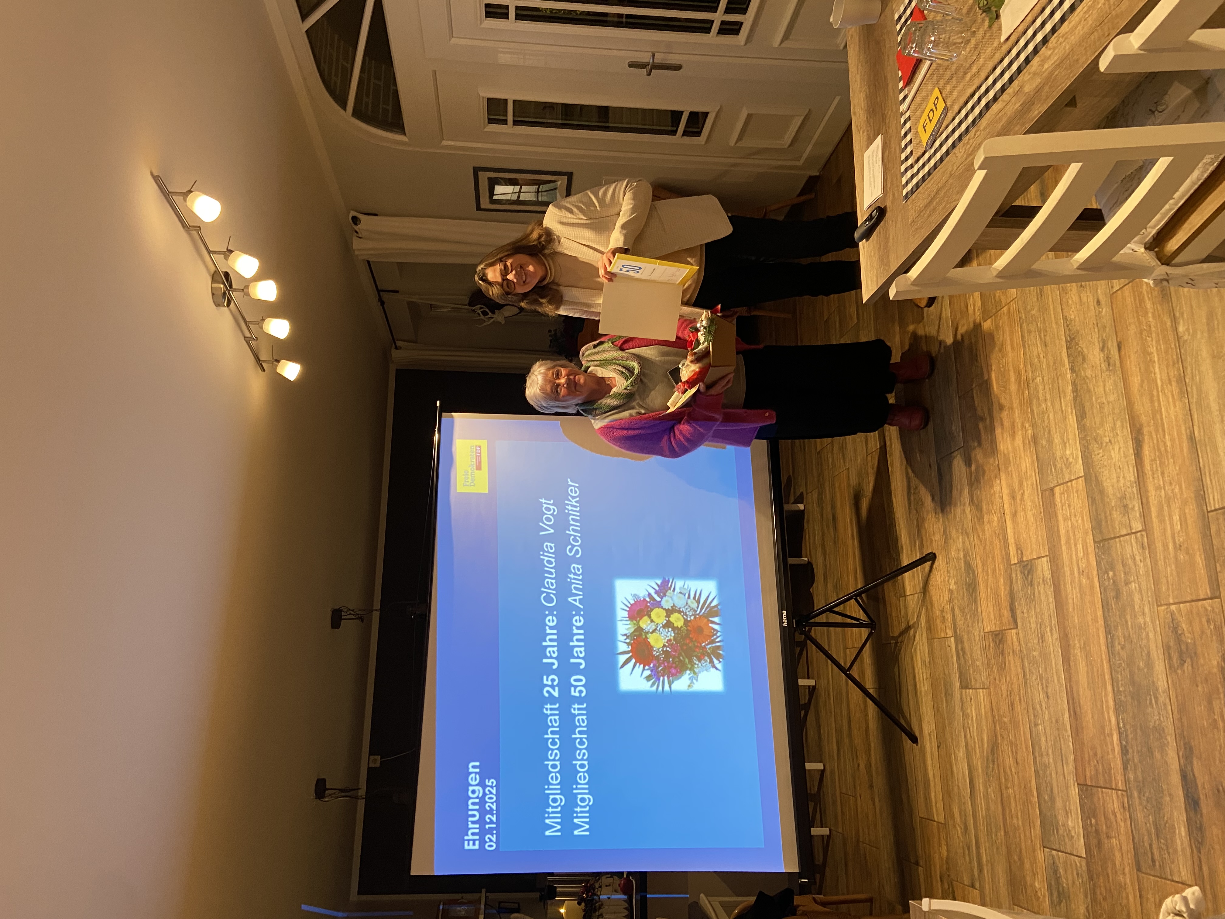 Ehrungen für langjährige Mitglieder