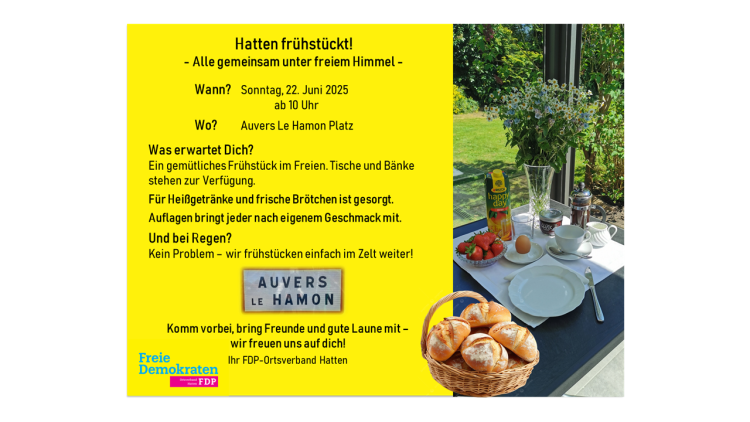Hatten frühstückt!