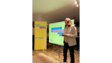 Begrüßung durch Vorsitzende Elga Spille